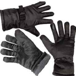 Par Luva Proteção Frio Inverno Forrada de Pelo Moto Motoboy Motociclista