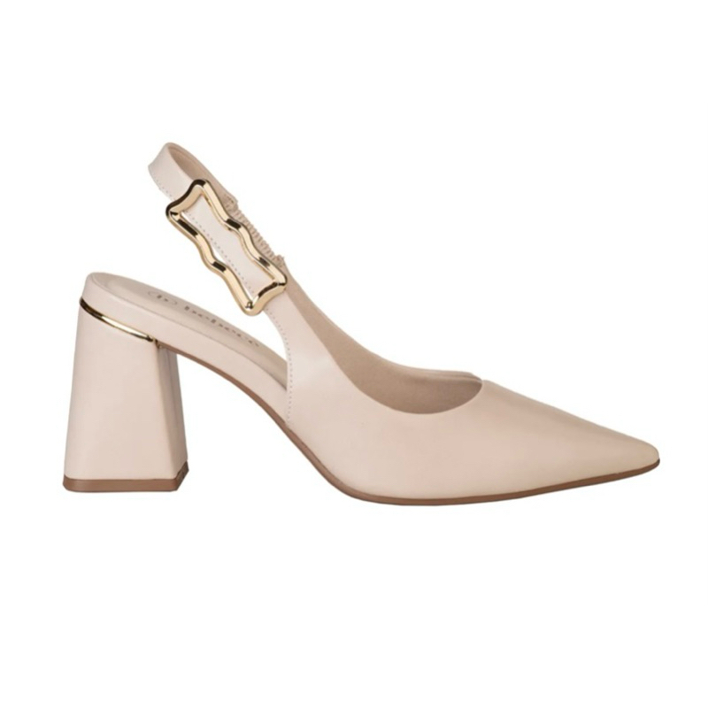 Scarpin Slingback Bebecê Salto Bloco — imagem 2 de 2