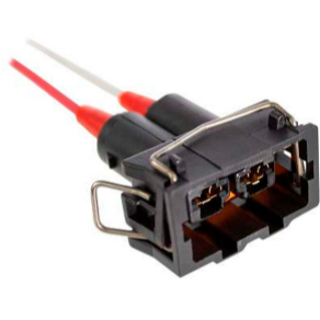 CHICOTE ELETRICO 2 VIAS FEMEA VW GOL GIV 06/14 FOX 04/22 POLO/ GOLF/ BORA/ JETTA (REPARO BUZINA/ MOTOR ELETROVENTILADOR)