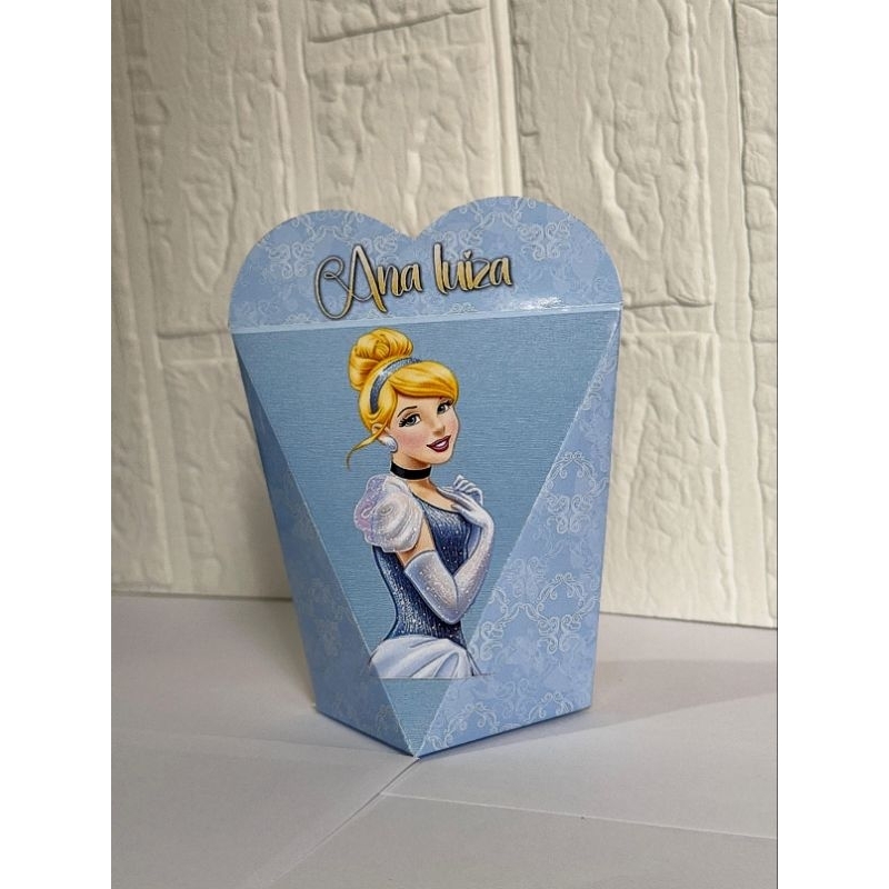 Caixa Coração  Cinderela / Cinderela Personalizada/Lembrancinha de Festa /Aniversário/Personalizados para festas