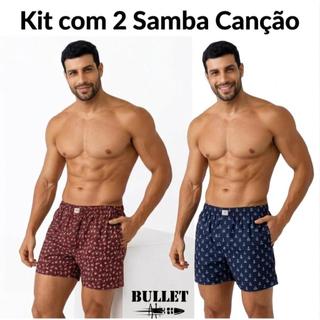 Kit 2 Cuecas Samba Canção Masculinas — Máximo conforto, estilo moderno e estampas sortidas. Disponível do P ao GG.