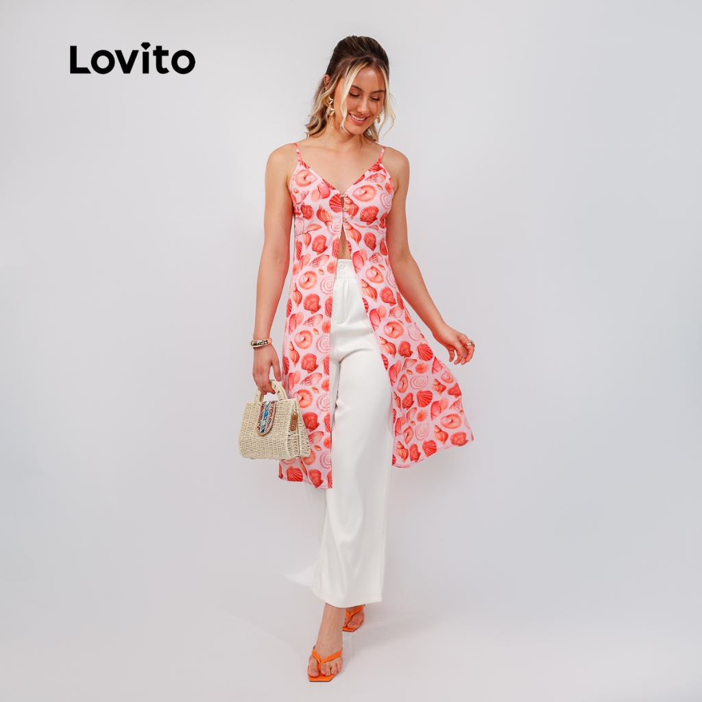 Lovito Bossa Blusa Alongada Feminina BLB15441574
