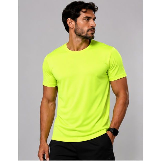 Kit 3 Camisetas Dry Fit Masculina Fitness Academia Corrida Super Conforto Verde Claro