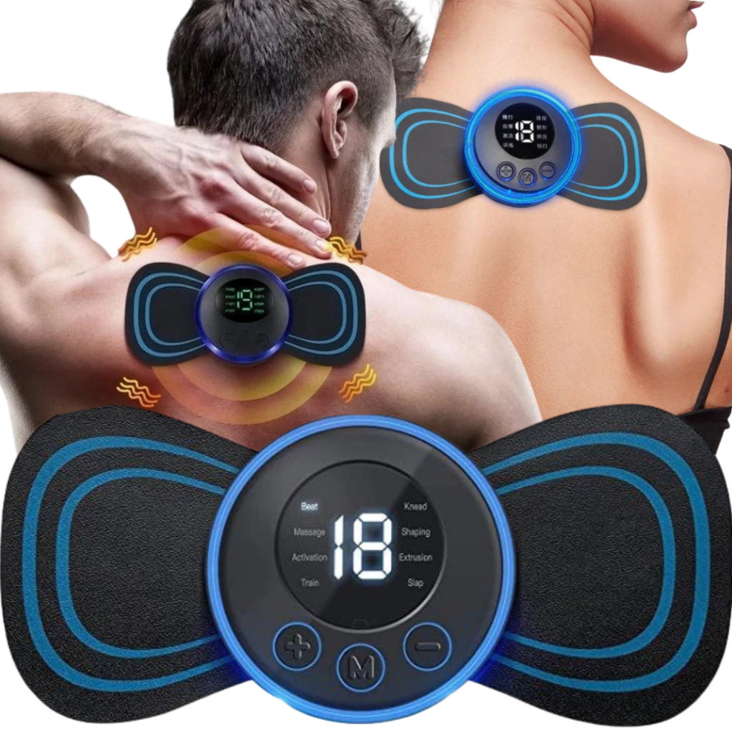 Mini Massageador Elétrico Portátil Recarregável Corporal Cervical Pescoço Perna Alivio Dor Muscular