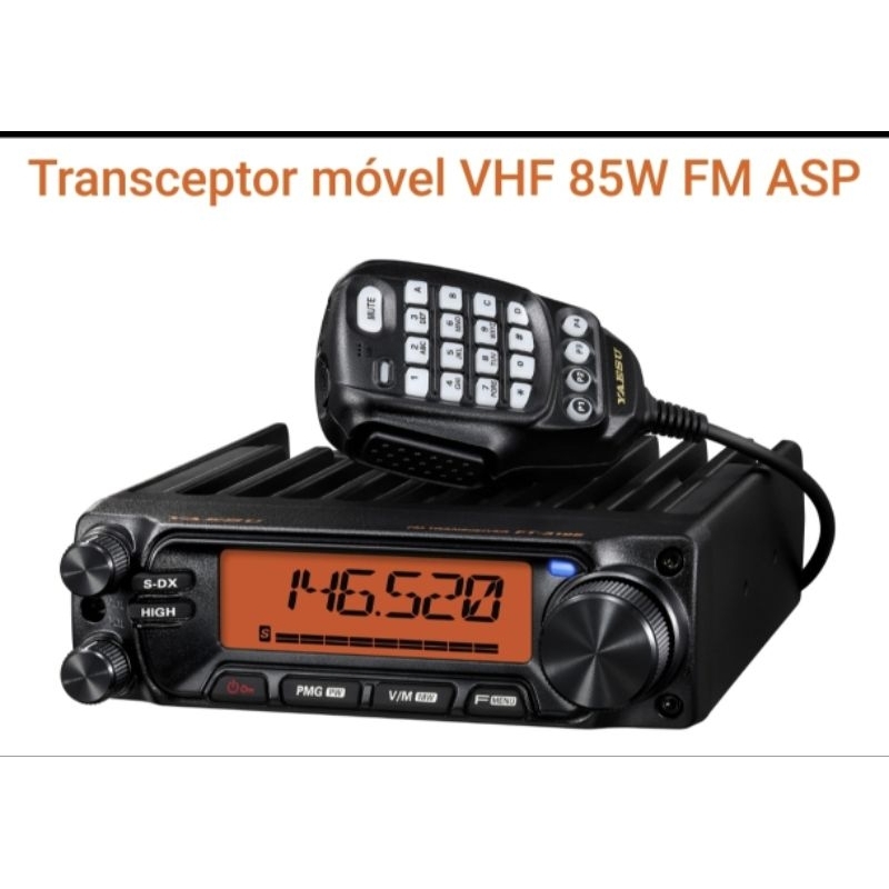 Rádio Comunicador YAESU FT3185 VHF Móvel Base 85W FM 136-174MHZ