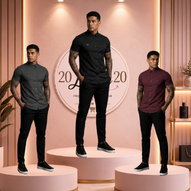 Camisa Masculina de Viscose e Elastano | Casual, Leve e Confortável Estilo Social | 20Luana20