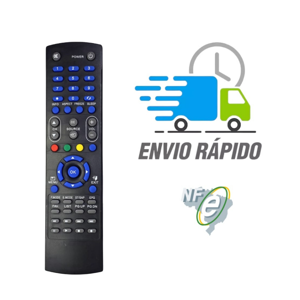 CONTROLE REMOTO PARA TV CCE LED LCD