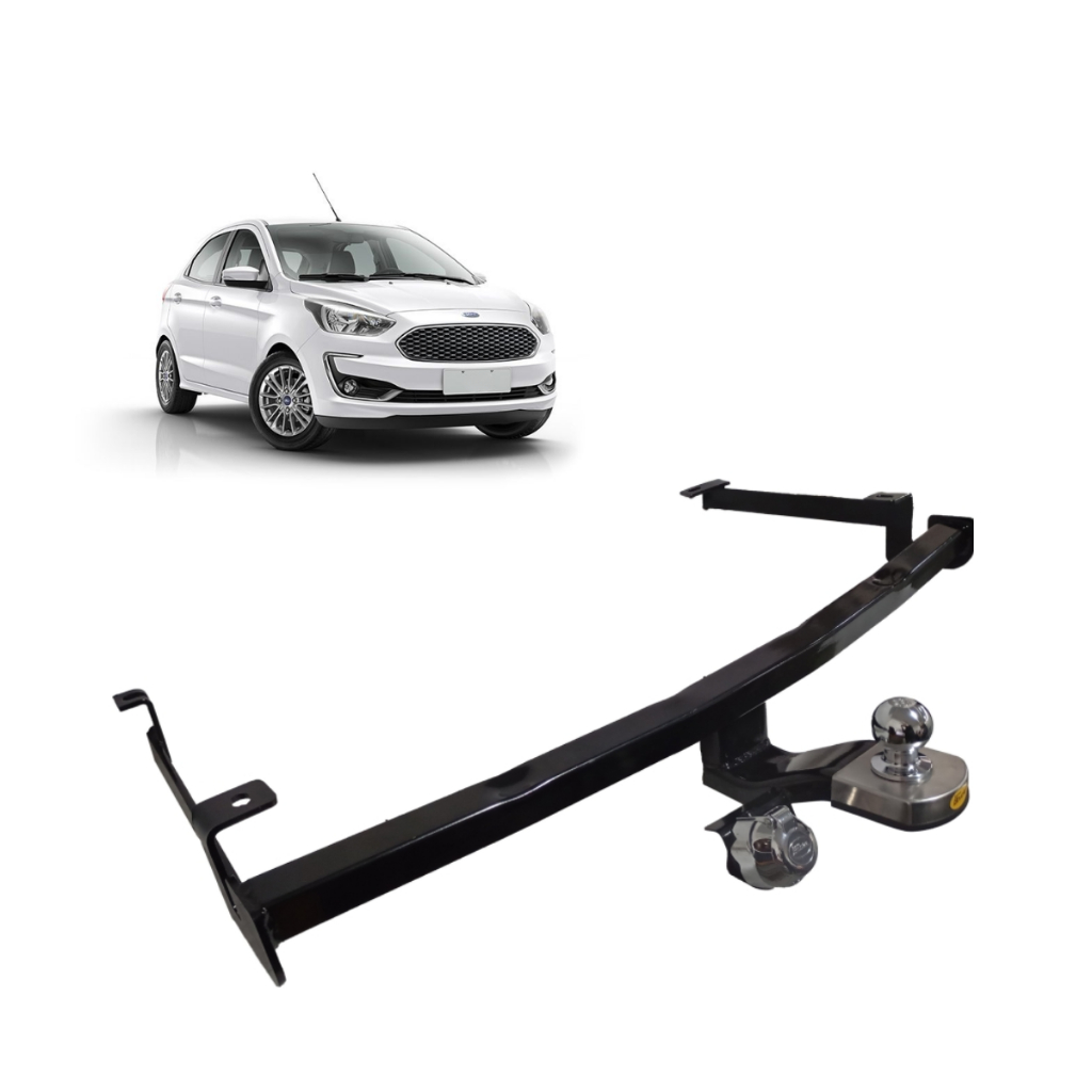 Engate Ford Ka 2015 a 2021 Reforcel Reboque Rabicho Protetor 500KG