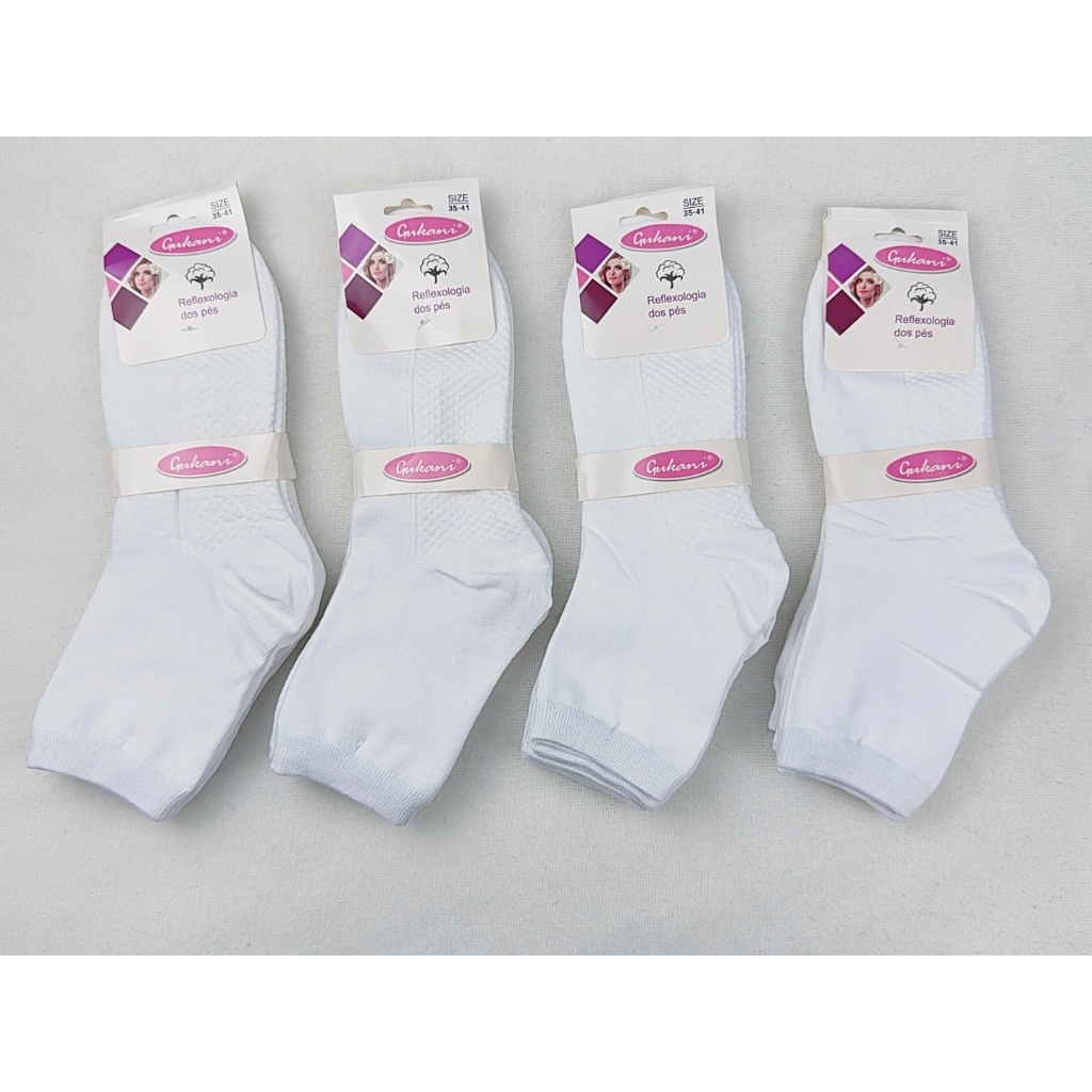KITS COM 3-6 E 12 PARES DE MEIAS FEMININAS CANO LONGO TAMANHO DO 35 AO 40 — imagem 2 de 2