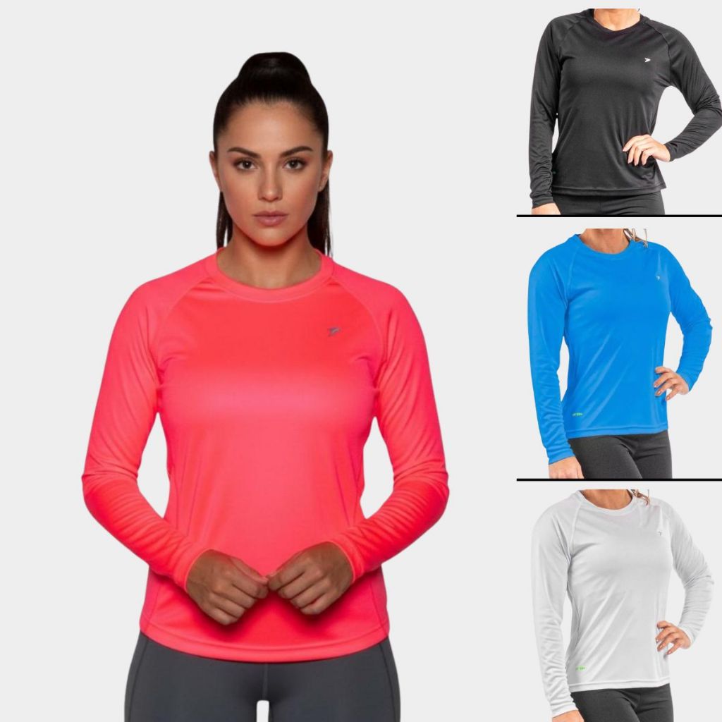 Camisa Poker Fator de Proteção Solar UV 50+ Feminina
