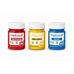 Kit 3 Corantes em Pó Mix 5g Alimentício| Escolha Suas Cores|Bolo-Confeitaria-Chantilly