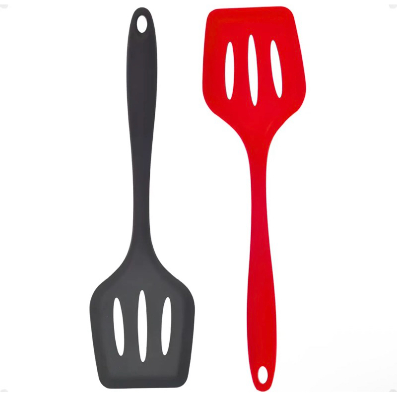 Espátula de silicone - Antiaderente - vermelha ou preta - BelaKaza