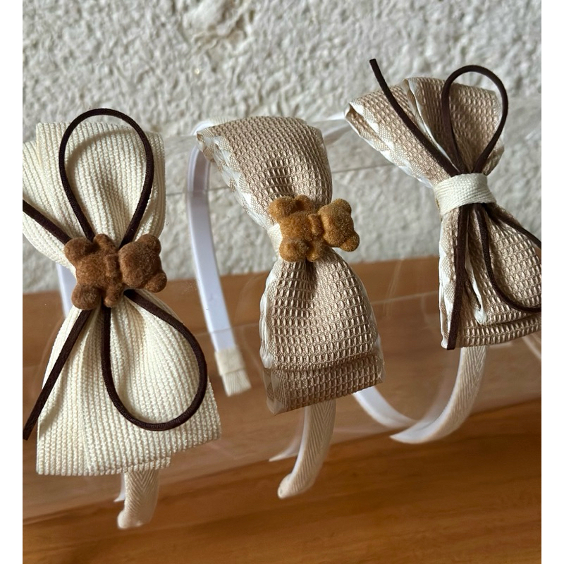 Tiara infantil de urso | Arco infantil inverno | Arquinho infantil