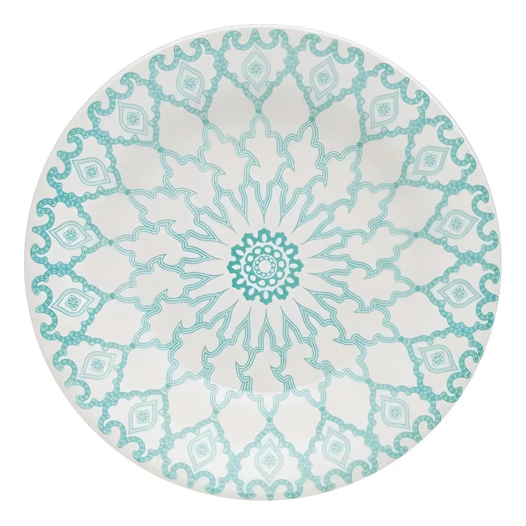 Jogo de 6 Pratos Sobremesa 18 Cm Donna Mandala Biona Oxford