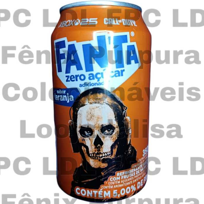 Colaboração Xbox + Fanta - Lata Edição Especial Laranja Simon Ghost Riley Call Of Duty Original