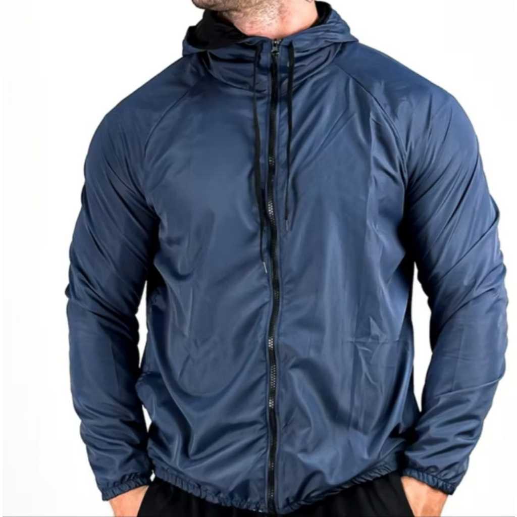 Corta Vento Jaqueta Masculino e Feminino Tecido Tactel 100% Premium Lisa com Capuz e Bolso e ziper