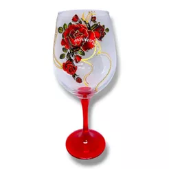 Taça Pomba Gira Rosa Vermelha C/ Dourada Umbanda Altar 385ml Padilha mulambo Oferenda