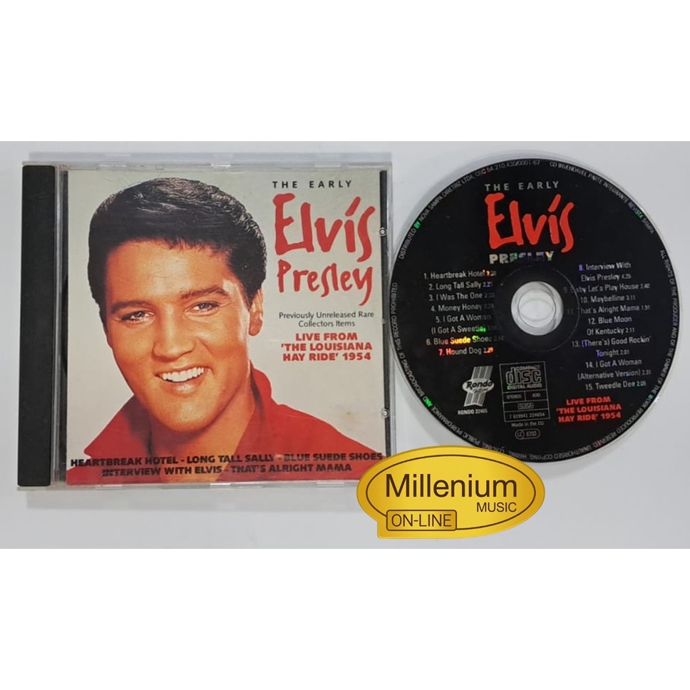 CD Elvis Presley The Early Elvis Presley  Live From 'The Louisiana Hay Ride' 1954 Original Colecionador  Ótimo Estado