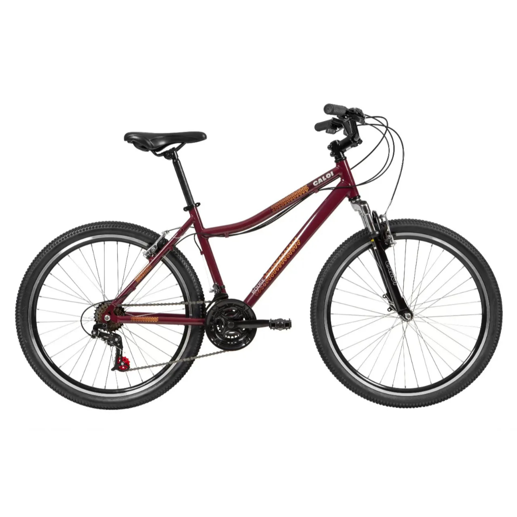 Bicicleta Caloi Rouge Aro 26 Cor Vinho