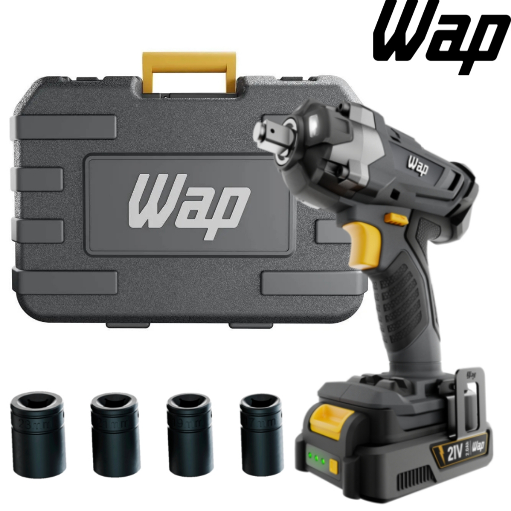 Chave de Impacto a Bateria 21V WAP K21 CH01 com Maleta e Acessórios