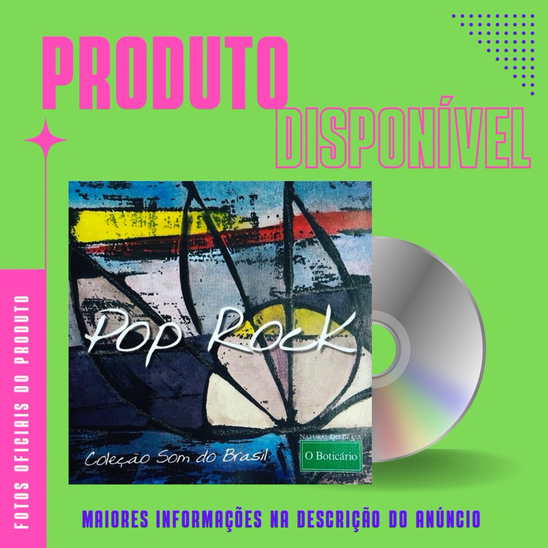 CD POP ROCK - COLEÇÃO SOM DO BRASIL O BOTICÁRIO (O Rappa, Raimundos, Ira, Lulu Santos, Barão Vermelho) *