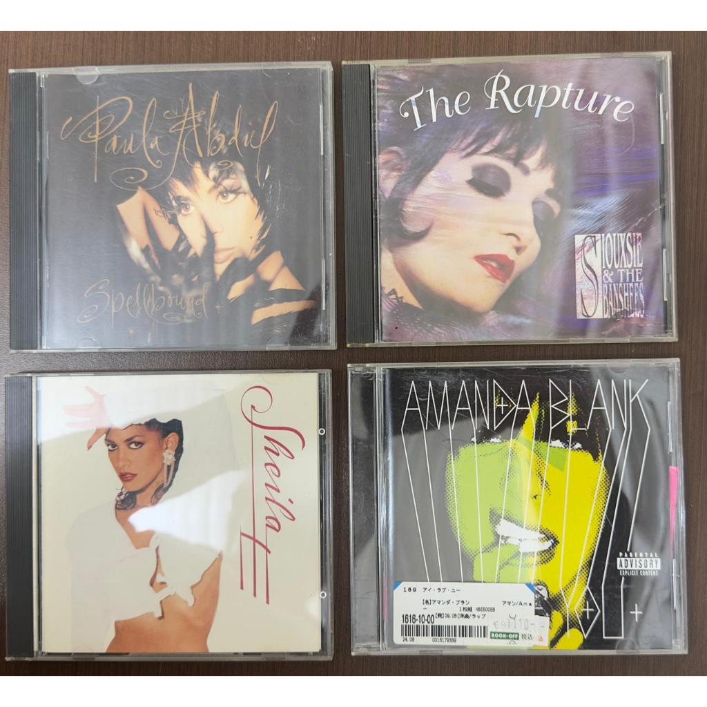 Lote 4 CD - Paula Abdul - Siouxe & The Banshers - Sheila E. - Amanda Blank