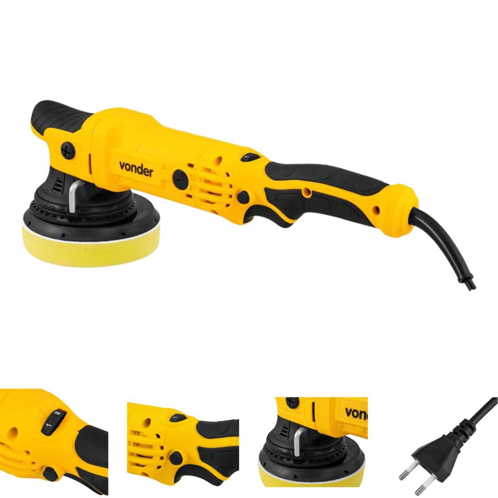 Politriz Roto Orbital 6 Vonder PRV906 900W Profissional Velocidade Variável 220V — imagem 2 de 2
