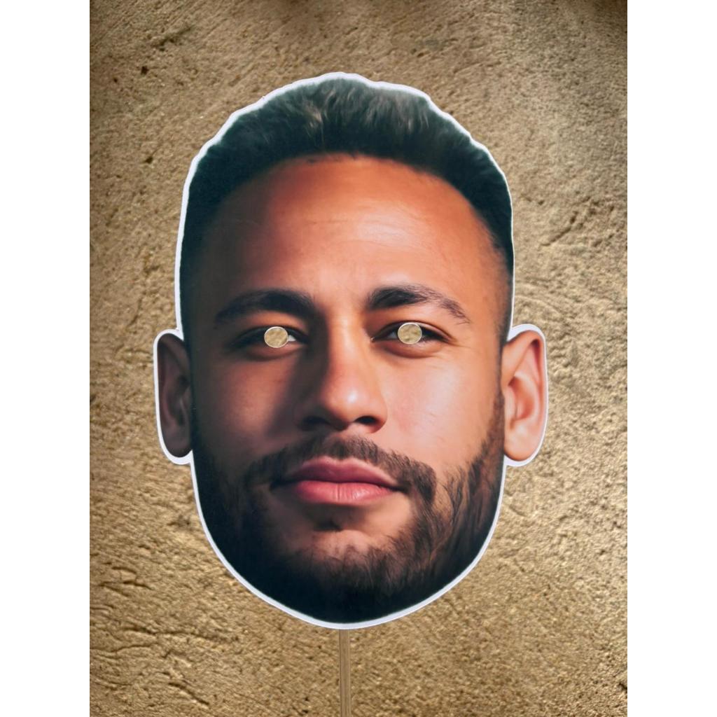 MÁSCARA NEYMAR FANTASIA MENINO NEY NEYMAR COPA 2026 SELEÇÃO BRASILEIRA BRASIL HEXA VEM ADEREÇO
