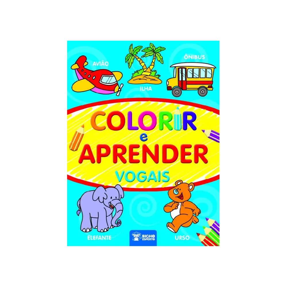 Livro Infantil Colorir e Aprender Vogais · foto 2