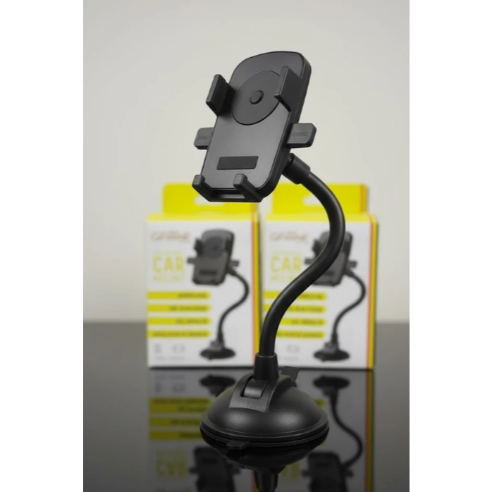 Suporte de Celular Veícular GPS Carro Caminhão Portátil Giratório 360° Ajustável Flexível Ventosa