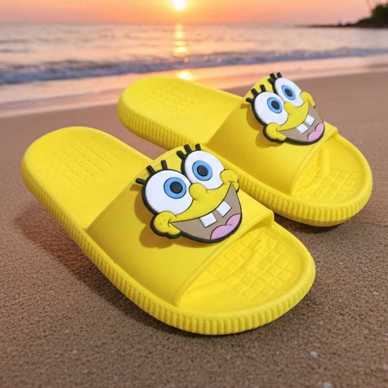 Chinelo Nuvem Bob Esponja Infantil Menino Leve e confortável Slide Masculino Super Estiloso