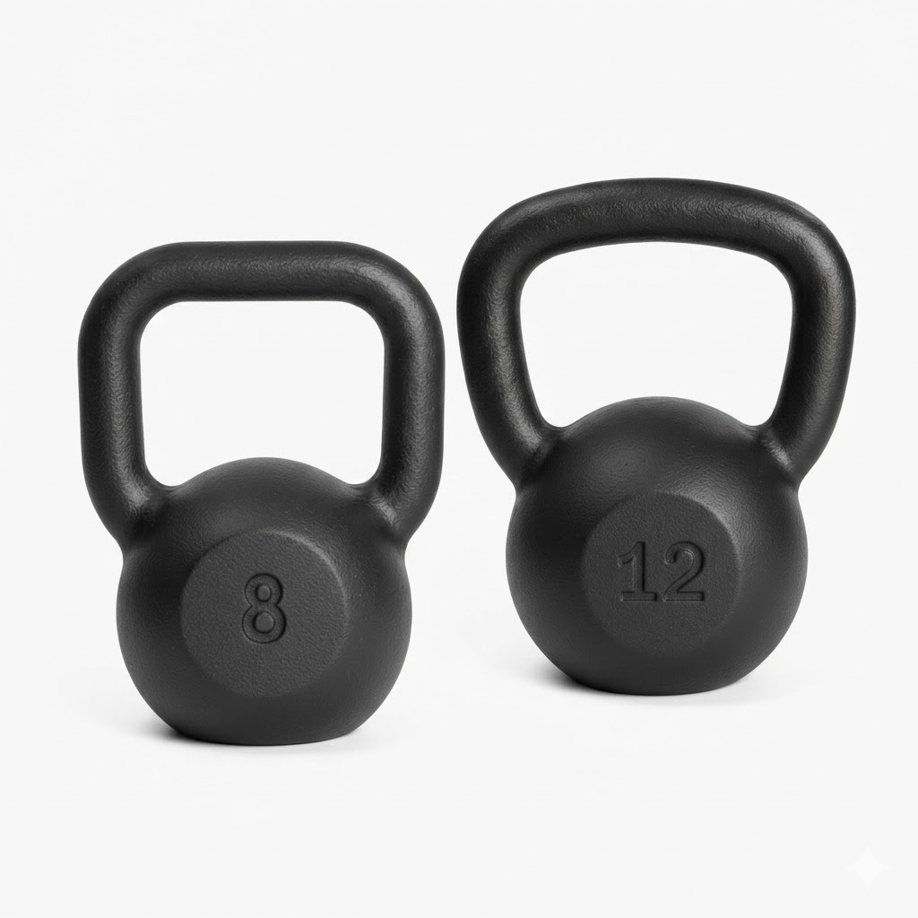 KIT KETTLEBELL MUSCULAÇÃO 8KG, 12KG FITNESS TREINO ACADEMIA EXERCICIOS FUNCIONAL PREMIUM ALTA QUALIDADE TOP PRO XX!}