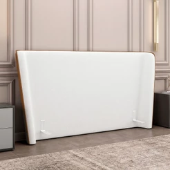 Cabeceira Cama Box Queen 160cm Nilo P05 Couríssimo Whisky Bouclê Cru - Lyam Decor