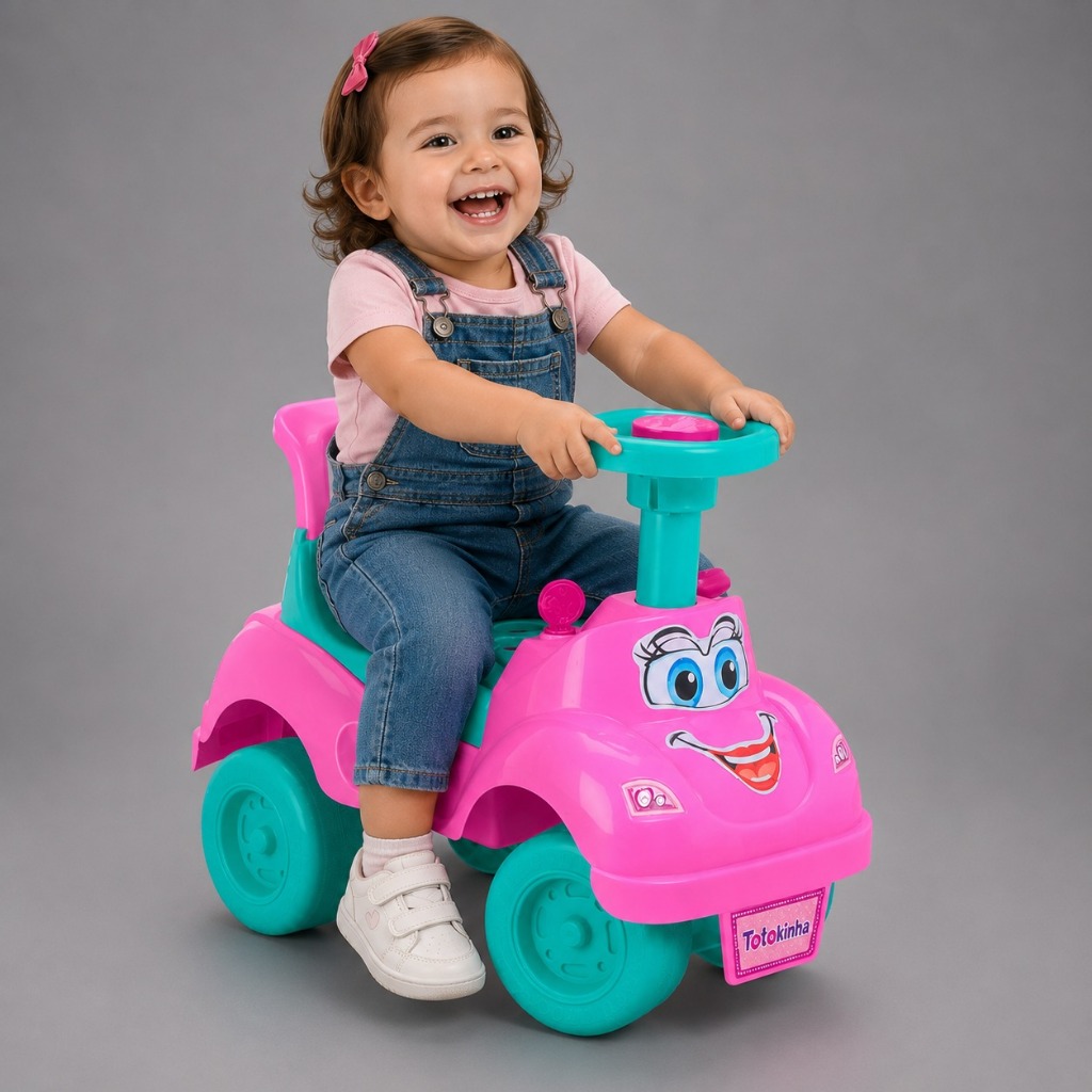 Carrinho de Passeio Infantil Totokinha Infantil Totoka Clássica Rosa - Cardoso Toys