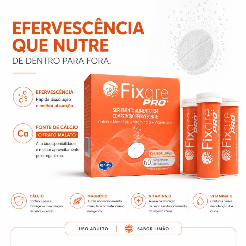 Calcio Citrato Malato MDK efervescente Fixare Pro EMS 60cp