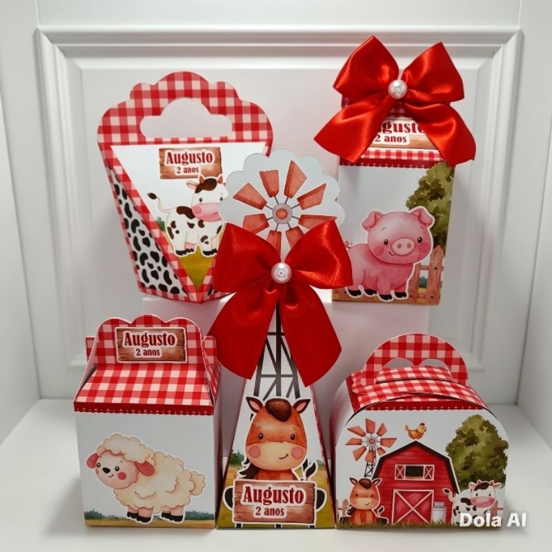 KIT CAIXINHAS PERSONALIZADAS FAZENDINHA, (PEGUE E MONTE) PERSONALIZADOS FAZENDINHA, LEMBRANCINHAS FAZENDINHA
