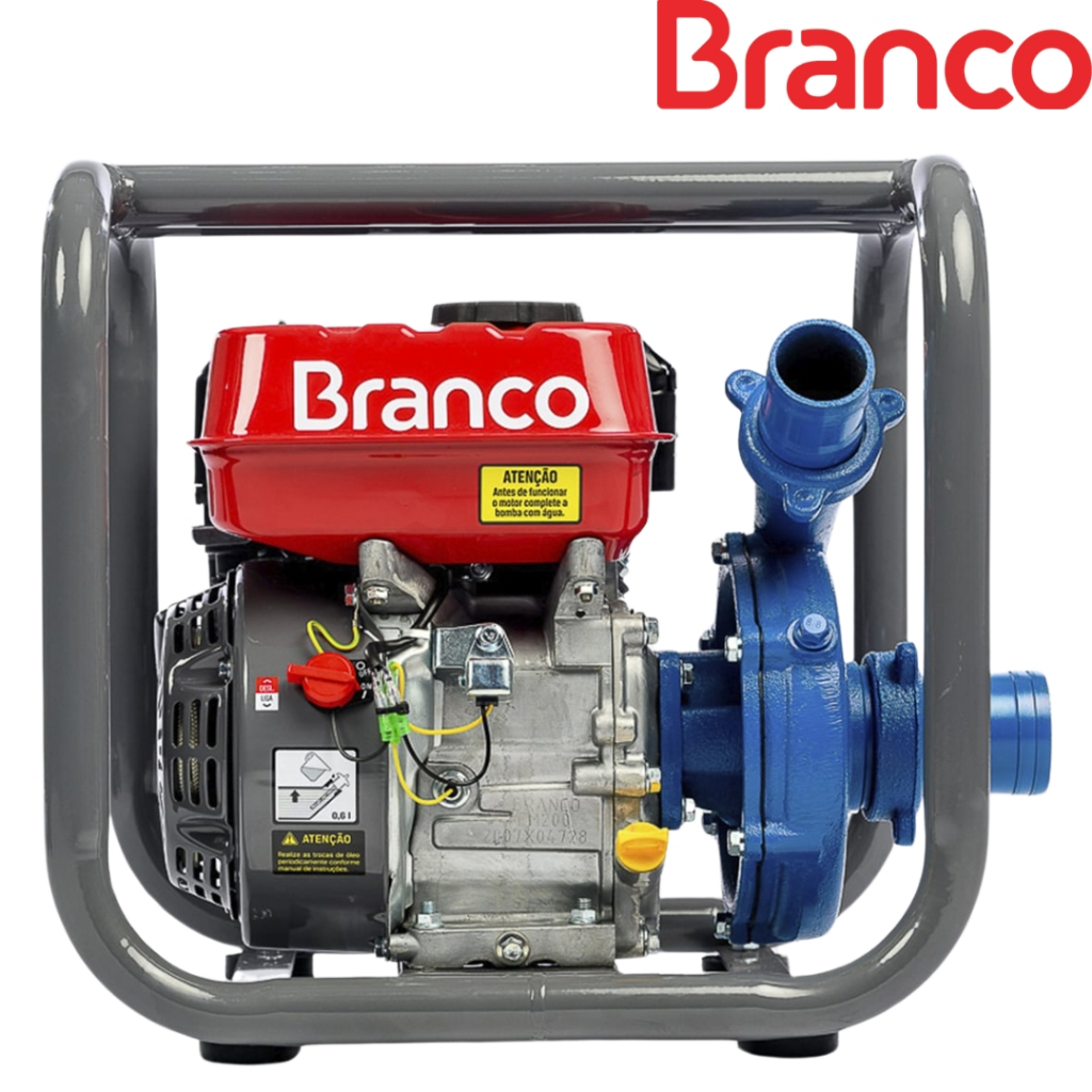Motobomba Centrífuga Branco Motores B4t-716 Á Gasolina 6,5 Cv 10X100