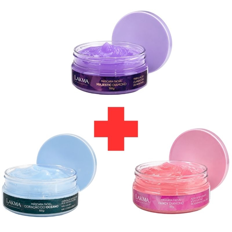 Kit Jóias Raras Lakma – O Trio Poderoso para Hidratação, Clareamento e Rejuvenescimento Facial