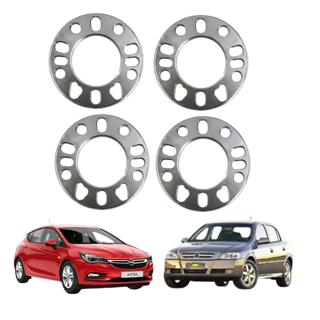 Kit 4 Espaçador 7mm Alargador Roda Astra 4x100 4 E 5 Furos