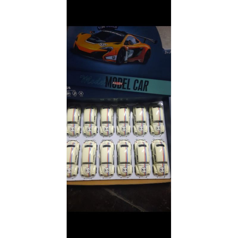 Fusca Herbie 53 Miniatura,abre porta, capô. Ideal para coleção.