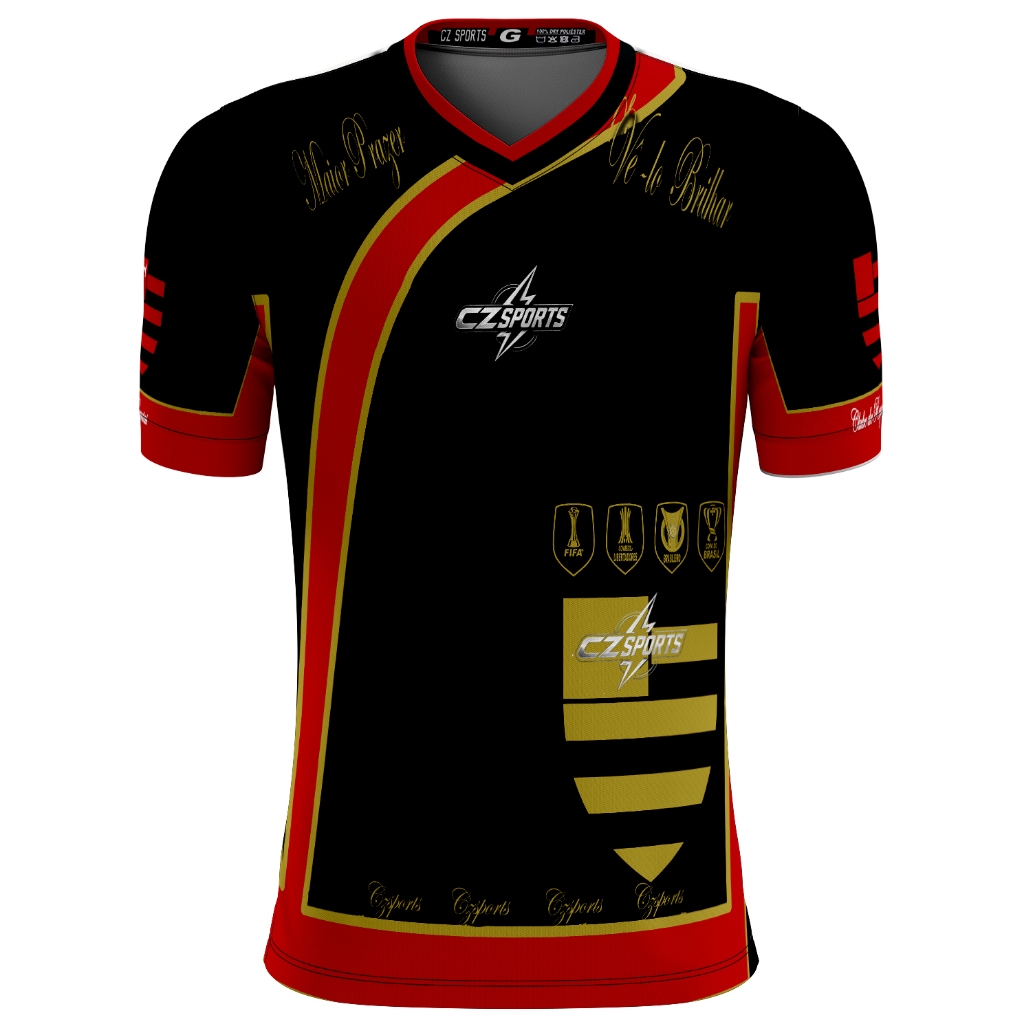 camisa futebol rubro dourada esportiva masculina camiseta time treino corrida urubu leve negro blusa