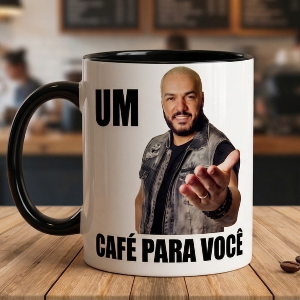 Caneca um BELO café para você- mais vendidos cantor promoção