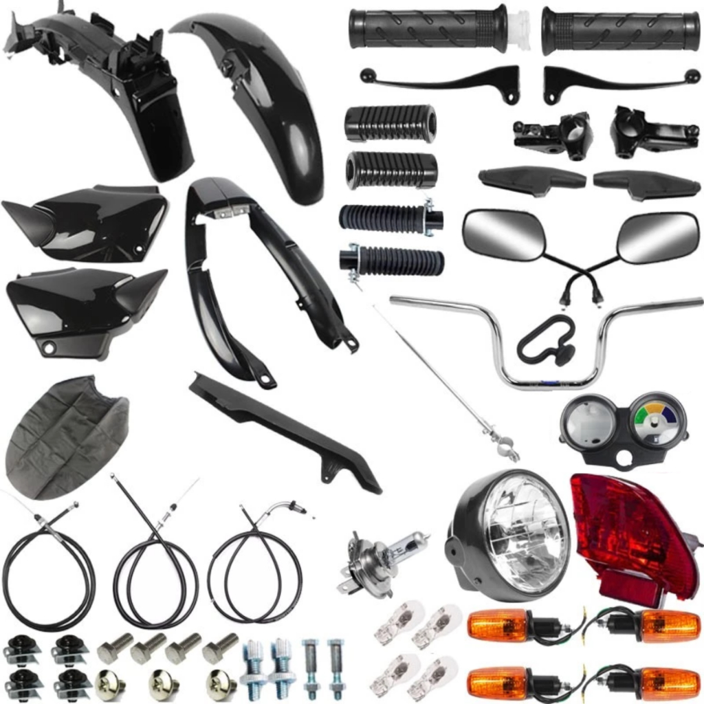 Super Kit Restauração Titan 125 00-04 Fan 125 05-08 Completo Guidão Farol Cabos