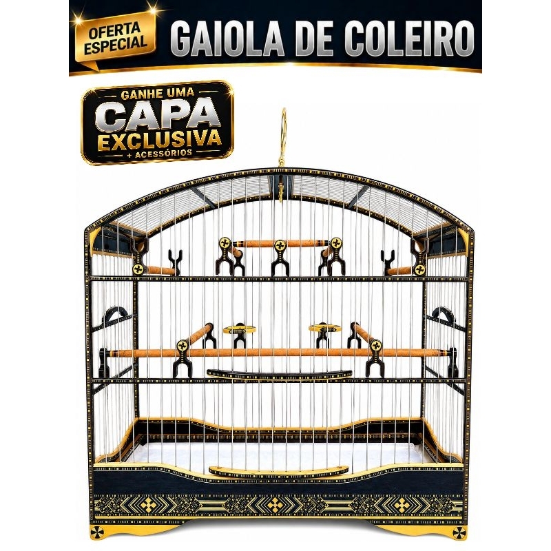 Gaiola Coleiro - Modelo Tradicional - Padrão Torneio