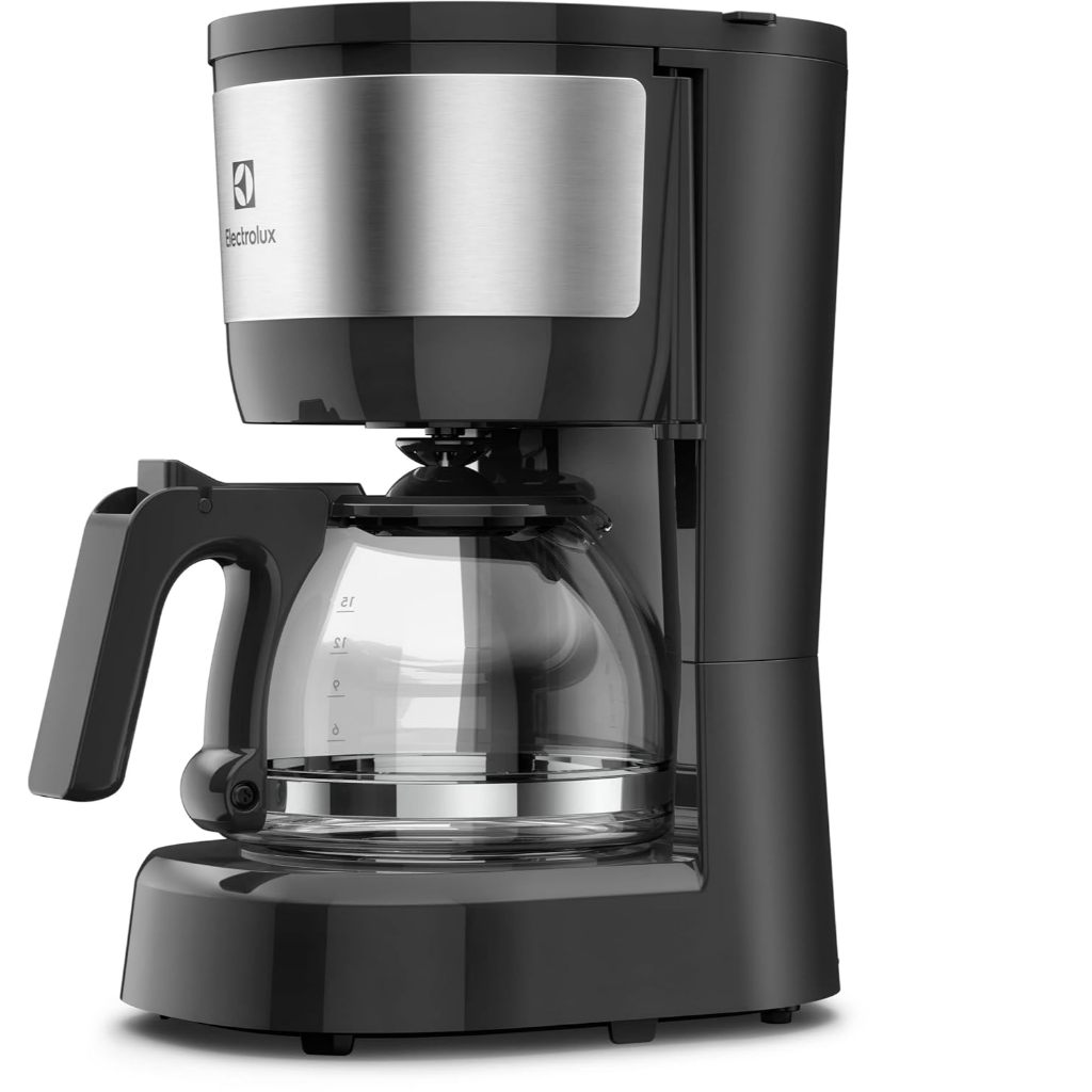 Cafeteira Elétrica Electrolux 15 Xícaras Efficient com Filtro Permanente Removível Inox Preta ECM10