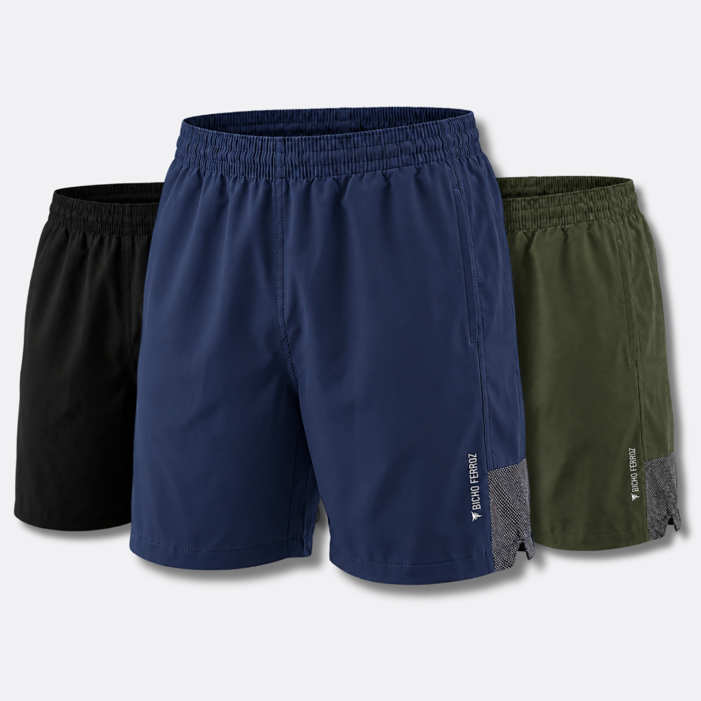 Kit 3 Shorts Jeans Tactel Masculino – Elegância, Conforto e Elastano