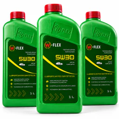 Kit 03 Óleo Motor W-flex 5w30 Alta Performance Api Sl