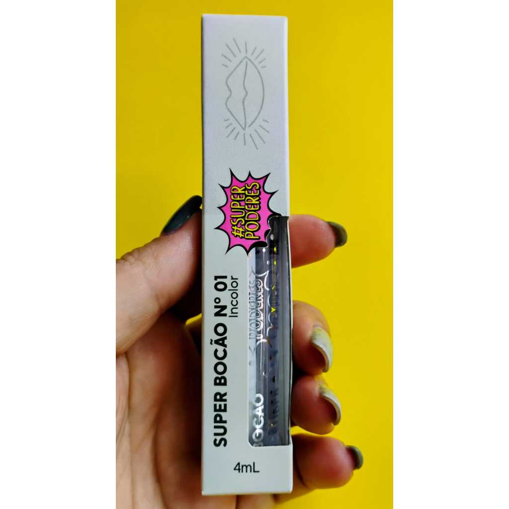 Gloss Labial Super Bocão Incolor Super Poderes Nº01