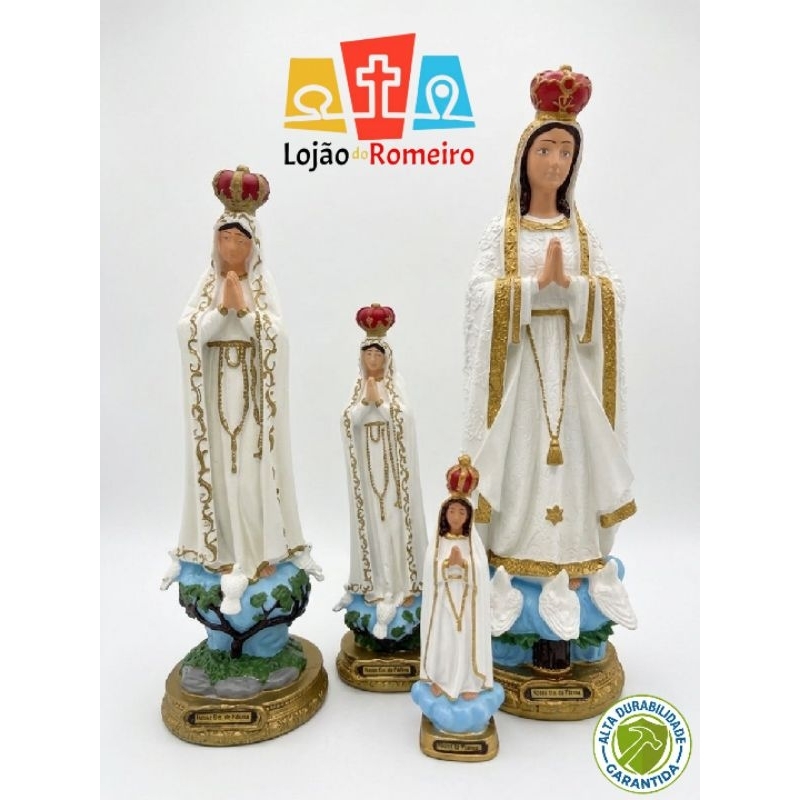 Nossa Senhora de Fátima inquebrável  borracha! PODE MOLHAR