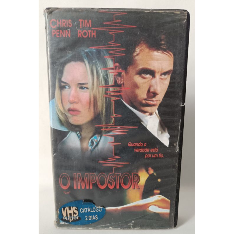 VHS O Impostor Legendado filme ano 1998 Chris Tim Penn Roth clássico colecionador